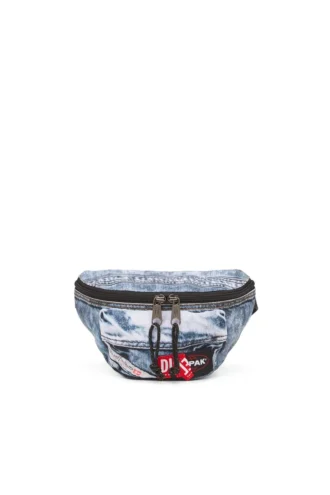 diesel springer Torba na pasek z trompe l’oeil denim