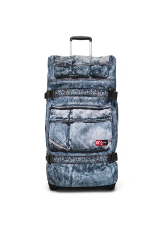 Diesel Transit’r L Walizka podróżna z trompe l’oeil denim