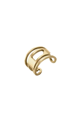 dx1569710 jewel Pierścionek z paskiem ze stali nierdzewnej w kolorze złotym