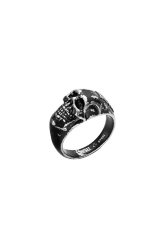 dx1579040 jewel Pierścionek ze stali nierdzewnej z motywem czaszki