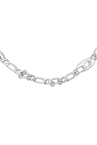 dx1600040 Naszyjnik z łańcuszkiem ze stali nierdzewnej i mosiądzu