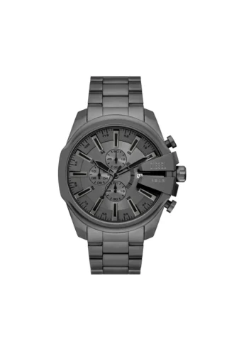 dz4676 Diesel Mega Chief Slim Chronograph Szary zegarek ze stali nierdzewnej