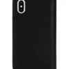 Etui diesel 2 w 1 typu folio do iPhone’a XS i iPhone’a X Czarne skórzane etui z nadrukowanym i wytłoczonym logo, iPhone XS i X