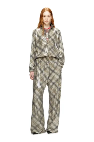 f-erequins Sweter z cekinami w kratę