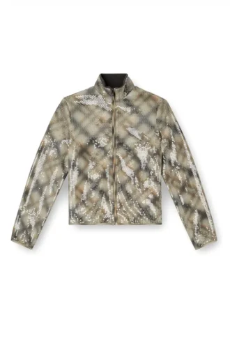 f-erequins Sweter z cekinami w kratę