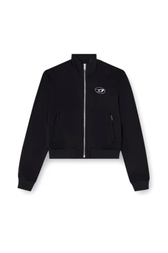 f-flacin Bluza z zamkiem i wyciętym logo