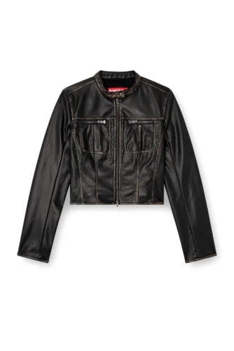 g-lobe Krótka kurtka motocyklowa w stylu distressed