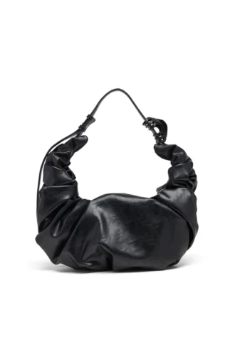 grab-d hobo l Grab-D L – duża torba typu hobo z marszczonej błyszczącej skóry PU