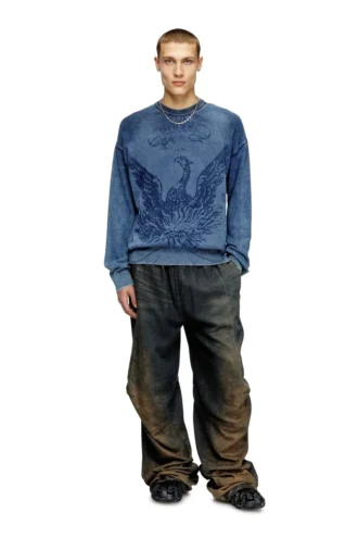 k-fenicol Sweter w kolorze indygo z logo Phoenix