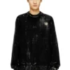 k-maxense Sweter z mieszanki wełny w stylu distressed