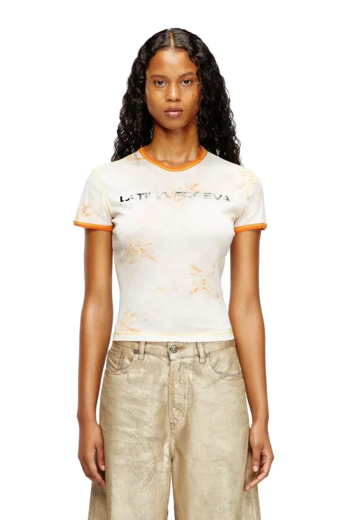 l_tina 4eva tee T-shirt z nadrukiem Latina Foreva