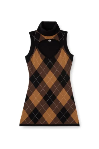 m-romko-dress Wełniana sukienka w romby