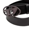 Pasek skórzany b-1dr 3,9 cm z metalową owalną klamrą w kształcie litery D
