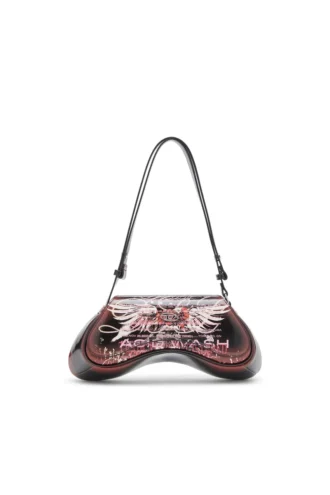 play crossbody Torba na ramię Play z nadrukiem z błyszczącego PU