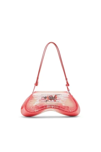 play crossbody Torba na ramię Play z nadrukiem z błyszczącego PU
