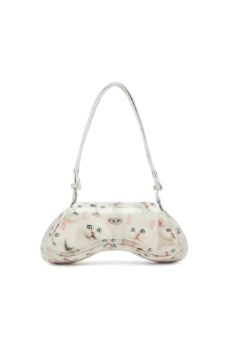 play crossbody Torba na ramię Play z nadrukiem z błyszczącego PU