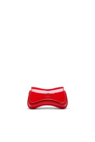 play crossbody xs Mała torebka crossbody Play z błyszczącego PU