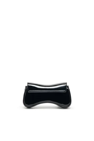 play crossbody xs Mała torebka crossbody Play z błyszczącego PU