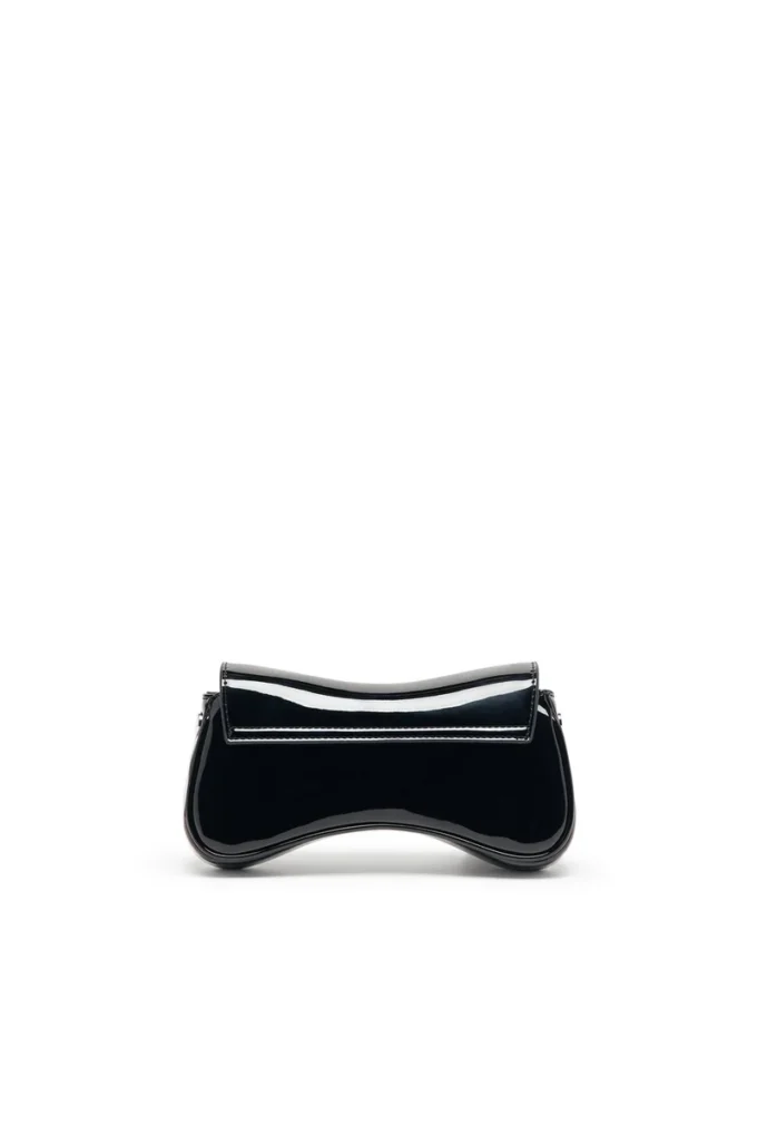 play crossbody xs Mała torebka crossbody Play z błyszczącego PU