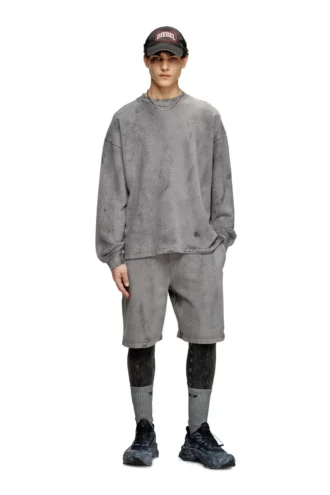 s-baxt-t1 Bluza z efektem spękania i mikro logo