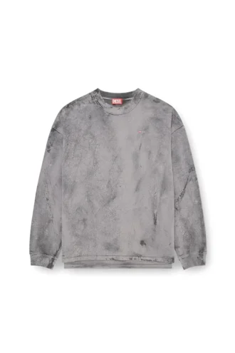 s-baxt-t1 Bluza z efektem spękania i mikro logo