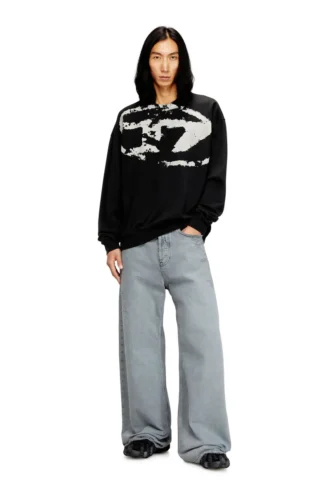 s-boxt-n5 Bluza z postarzanym, flokowanym logo