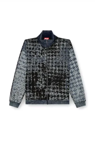 s-corr Bluza z zamkiem błyskawicznym w pepitkę