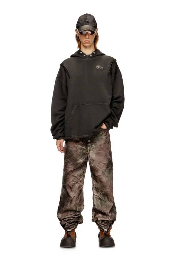 s-thug-hoodie Bluza z efektem sprania s-thug-hoodie Bluza z efektem sprania