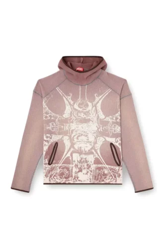 s-waf-hood-new Bluza z kapturem w stylu waflowym z nadrukiem graficznym