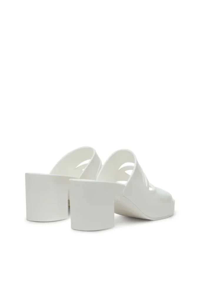 sa-bonnie Sa-Bonnie-Heeled gumowe klapki z wyciętym logo