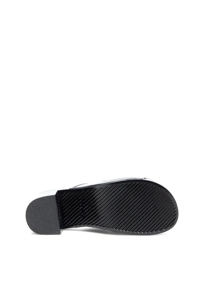 sa-bonnie Sa-Bonnie-Heeled gumowe klapki z wyciętym logo