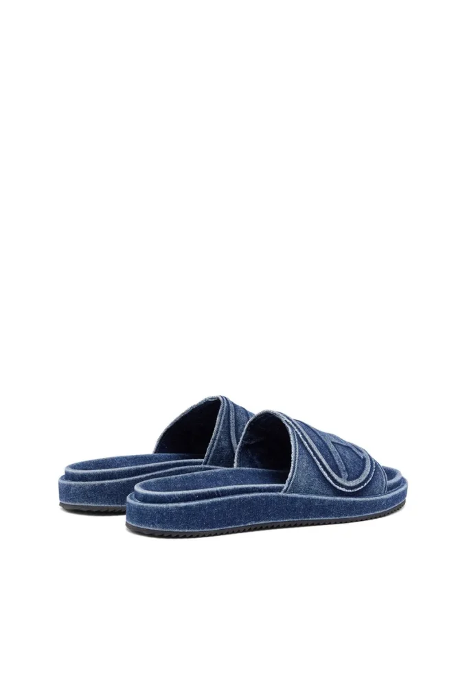 sa-slide d oval Klapki Sa-Slide D-Denim z wytłoczonym paskiem sa-slide d oval Klapki Sa-Slide D-Denim z wytłoczonym paskiem