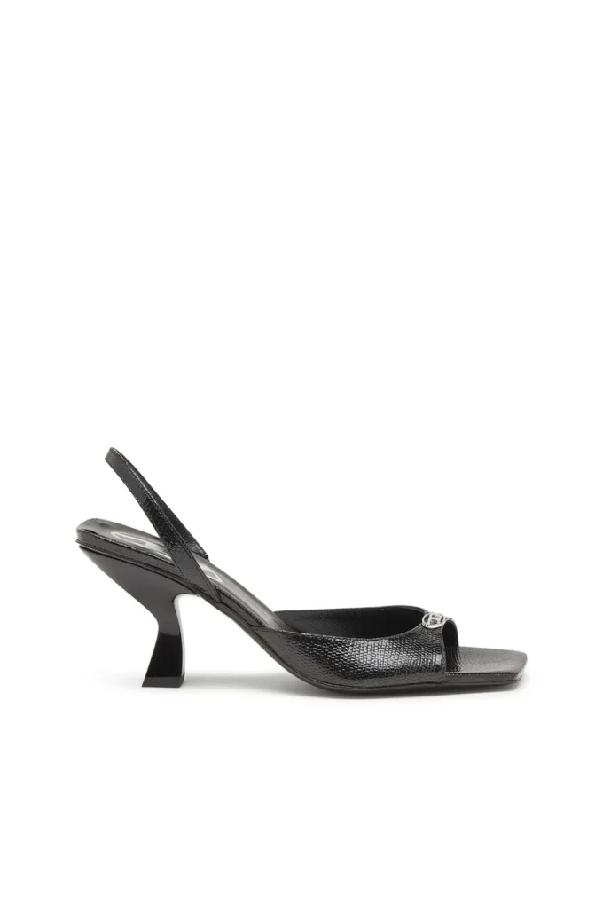 Sandały d-amber 75 Sandały D-Amber-Slingback z imitacji skóry jaszczurki