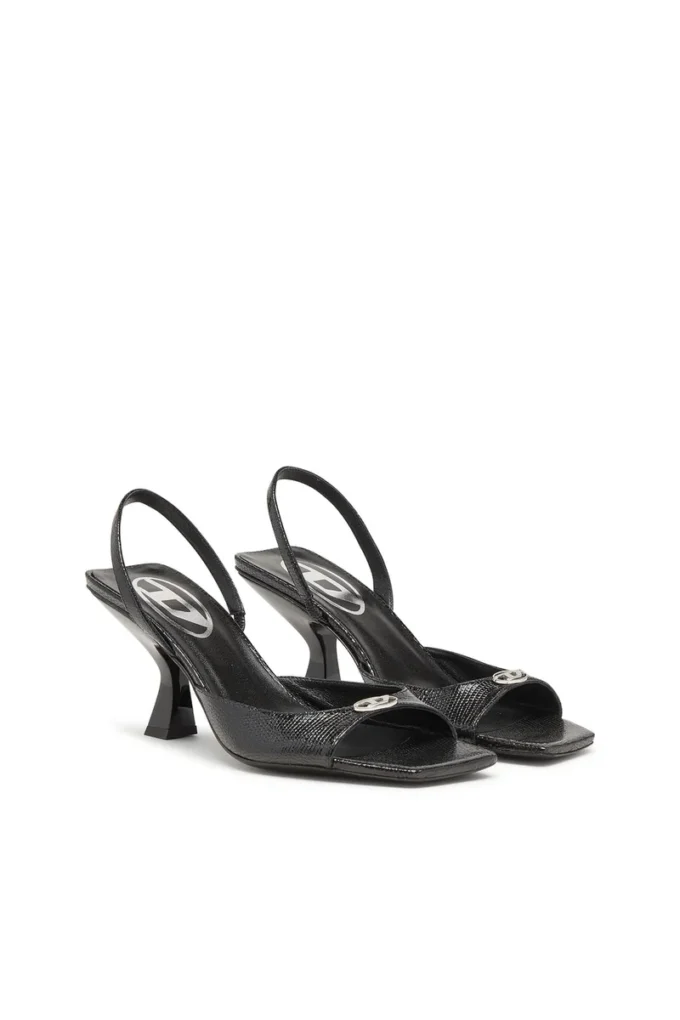 Sandały d-amber 75 Sandały D-Amber-Slingback z imitacji skóry jaszczurki