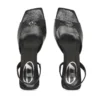 Sandały d-amber 75 Sandały D-Amber-Slingback z imitacji skóry jaszczurki