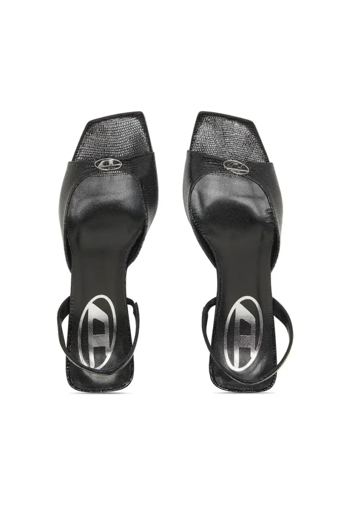 Sandały d-amber 75 Sandały D-Amber-Slingback z imitacji skóry jaszczurki