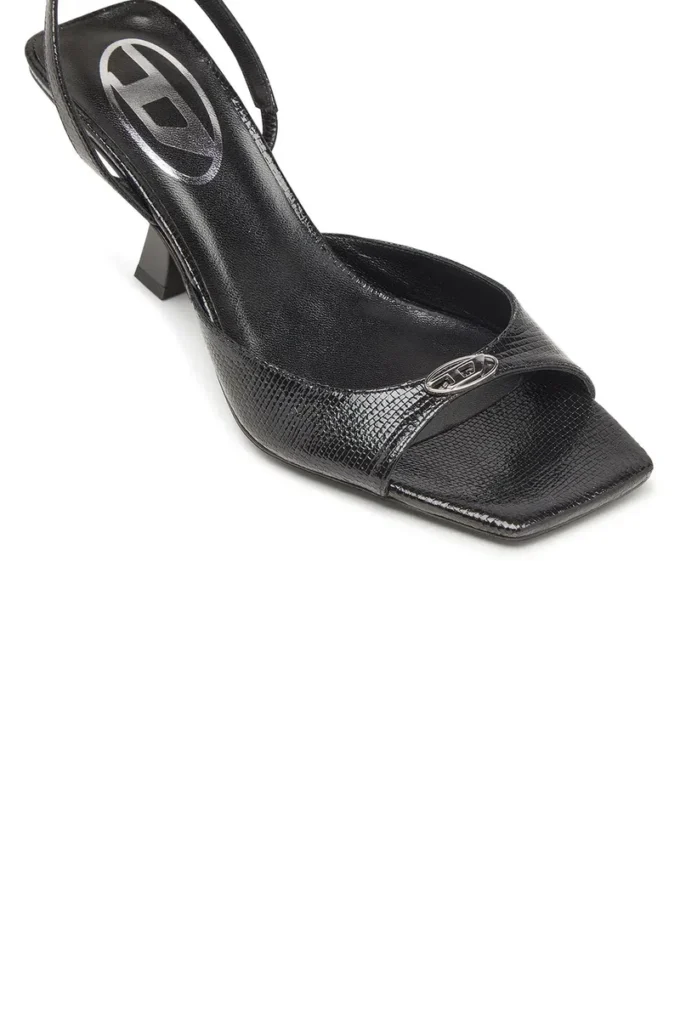 Sandały d-amber 75 Sandały D-Amber-Slingback z imitacji skóry jaszczurki