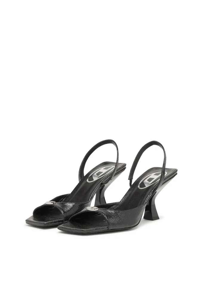 Sandały d-amber 75 Sandały D-Amber-Slingback z imitacji skóry jaszczurki