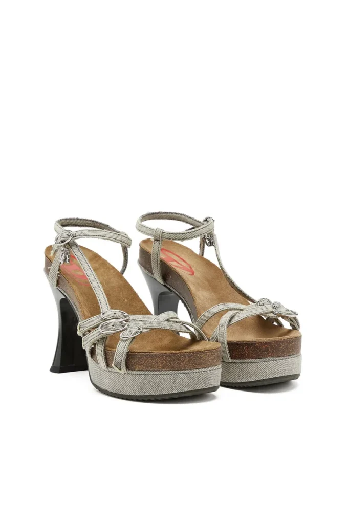 Sandały d-woodstock 105 Sandały na platformie D-Woodstock-Strappy z denimu Sandały d-woodstock 105 Sandały na platformie D-Woodstock-Strappy z denimu