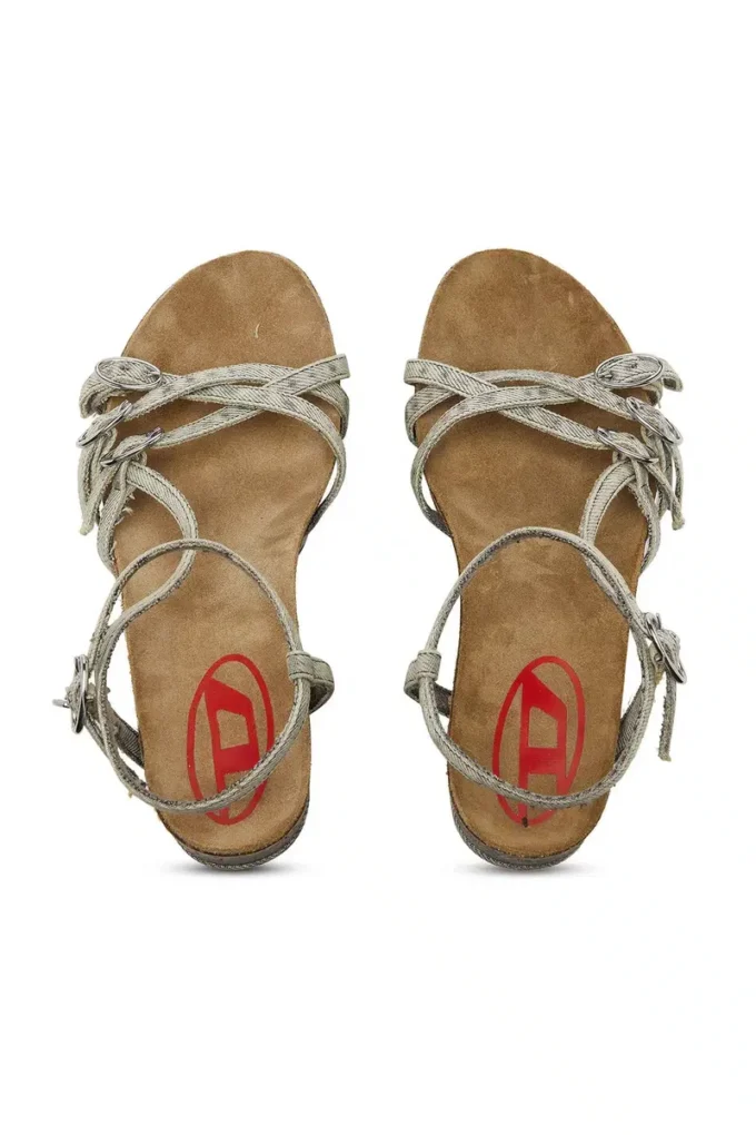 Sandały d-woodstock 105 Sandały na platformie D-Woodstock-Strappy z denimu Sandały d-woodstock 105 Sandały na platformie D-Woodstock-Strappy z denimu