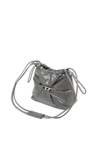 scrunch-d bucket Torba Scrunch-D-Bucket z błyszczącej marszczonej skóry