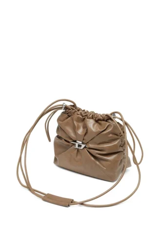 scrunch-d bucket Torba Scrunch-D-Bucket z błyszczącej marszczonej skóry