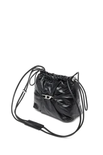 scrunch-d bucket Torba Scrunch-D-Bucket z błyszczącej marszczonej skóry