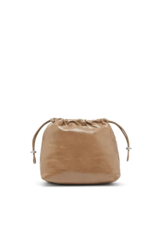 scrunch-d bucket Torba Scrunch-D-Bucket z błyszczącej marszczonej skóry
