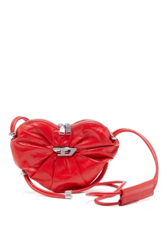 scrunch-d heart Torba na ramię Scrunch-D-Heart z marszczonej skóry