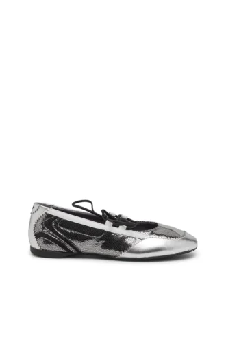 Sznurowane baleriny d-mile Sznurowane baleriny D-Mile-Metallic