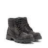 sznurowane d-hammer w Sznurowane buty D-Hammer-Combat z dżinsu i skóry