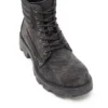 sznurowane d-hammer w Sznurowane buty D-Hammer-Combat z dżinsu i skóry
