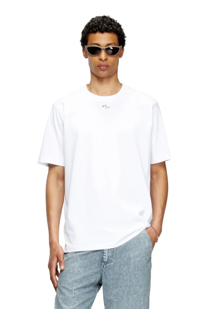 t-adjust-marey T-shirt z wycięciem Oval D