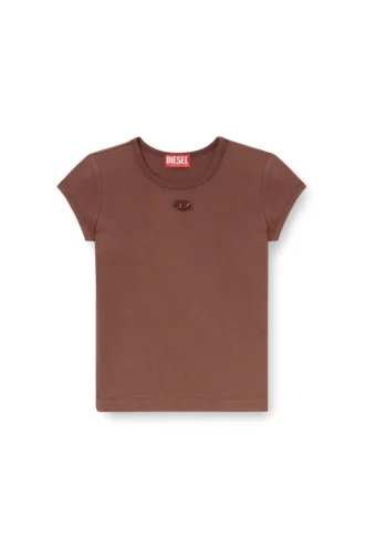 t-angie-od T-shirt z wyciętym haftowanym logo